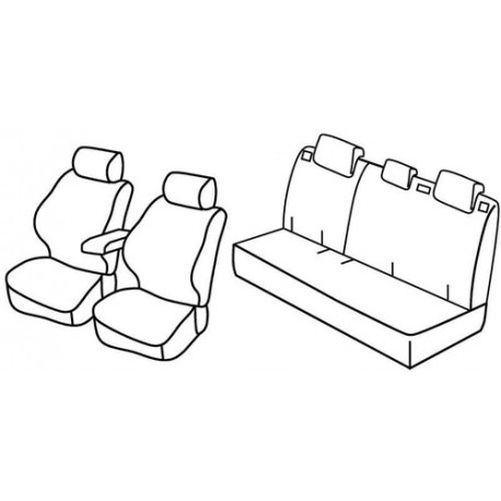 Set coprisedili Superior su misura per auto nocciola