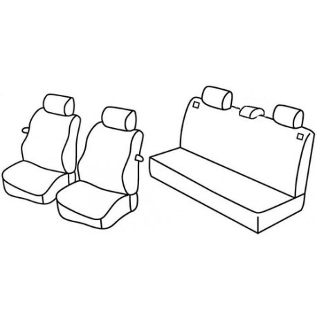 Set coprisedili Superior su misura per auto nocciola
