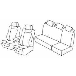 Set coprisedili Superior su misura per auto nocciola