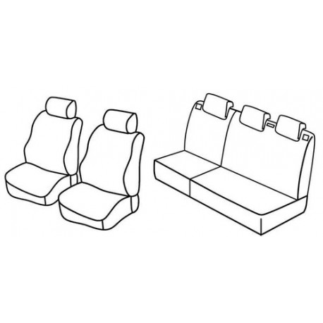 Set coprisedili Superior su misura per auto nocciola