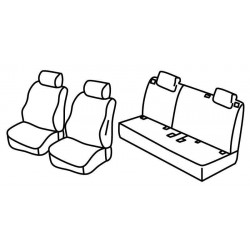 Set coprisedili Superior grigio - nero