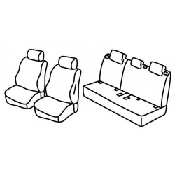 Set coprisedili Superior grigio - nero