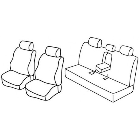Set coprisedili Superior su misura per auto nocciola