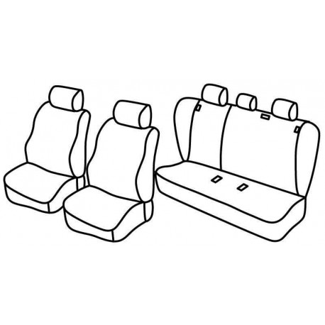 Set coprisedili Superior su misura per auto nocciola