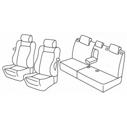 Set coprisedili Superior su misura per auto nocciola