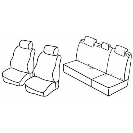 Set coprisedili Superior su misura per auto nocciola
