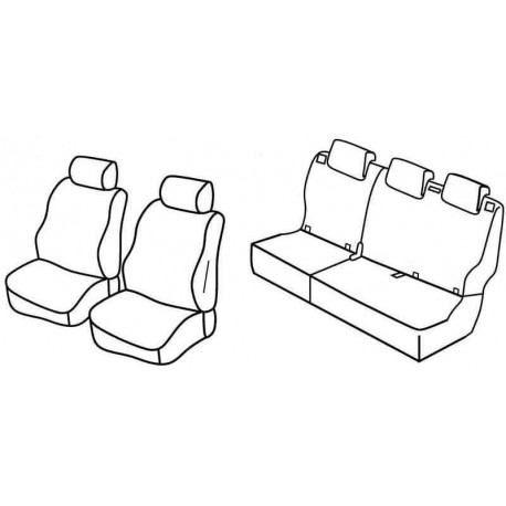 Set coprisedili Superior su misura per auto nocciola