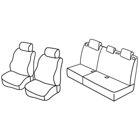 Set coprisedili Superior su misura per auto nocciola
