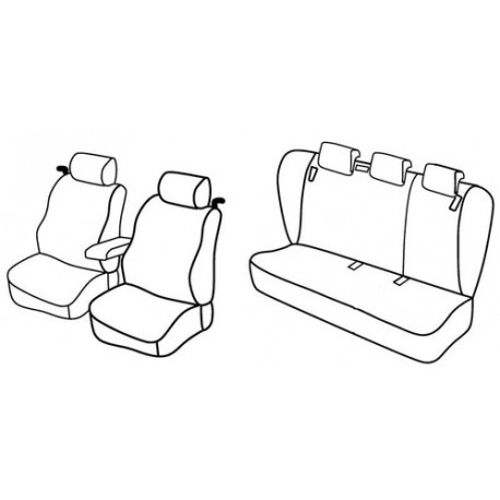 Set coprisedili Superior su misura per auto beige