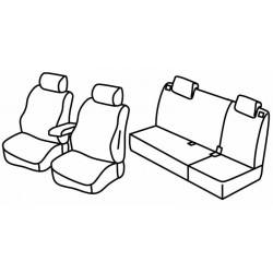 Set coprisedili Superior su misura per auto nocciola