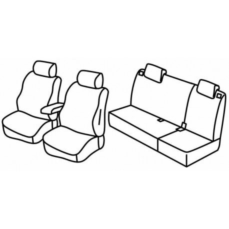 Set coprisedili Superior su misura per auto nocciola