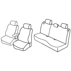 Set coprisedili Superior su misura per auto nocciola