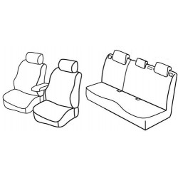 Set coprisedili Superior su misura per auto nero - grigio