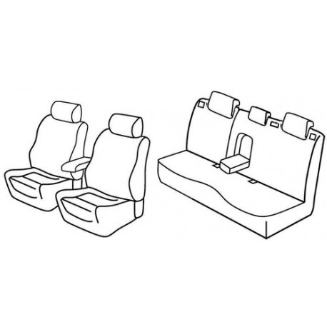 Set coprisedili Superior su misura per auto nocciola