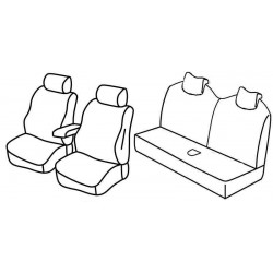 Set coprisedili Superior su misura per auto nero - grigio