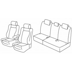 Set coprisedili Superior su misura per auto nocciola