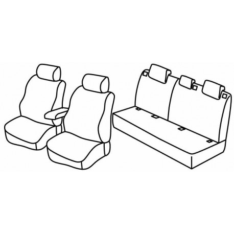 Set coprisedili Superior su misura per auto nocciola
