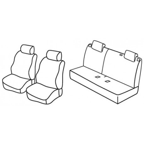 Set coprisedili Superior su misura per auto nocciola