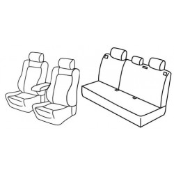 Set coprisedili Superior su misura per auto nero - grigio