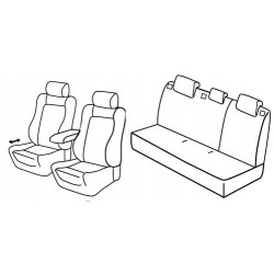 Set coprisedili Superior su misura per auto nocciola