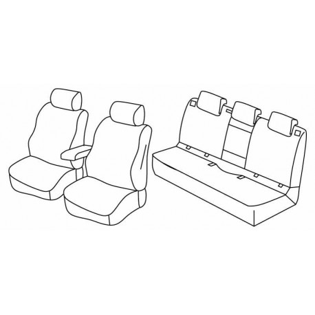 Set coprisedili Superior su misura per auto beige