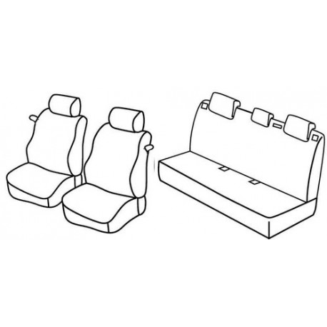 Set coprisedili Superior su misura per auto nocciola