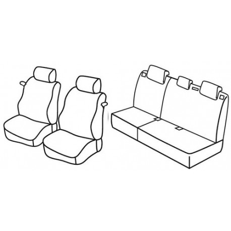 Set coprisedili Superior su misura per auto nocciola