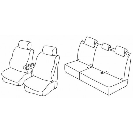 Set coprisedili Superior su misura per auto beige