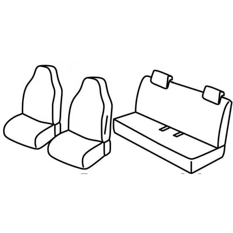 Set coprisedili Superior nocciola