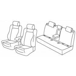 Set coprisedili Superior su misura per auto nero - grigio