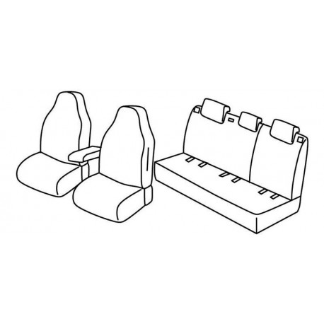 Set coprisedili Superior su misura per auto beige