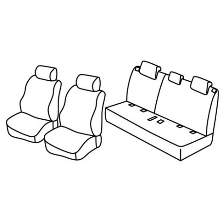 Set coprisedili Superior su misura per auto nocciola