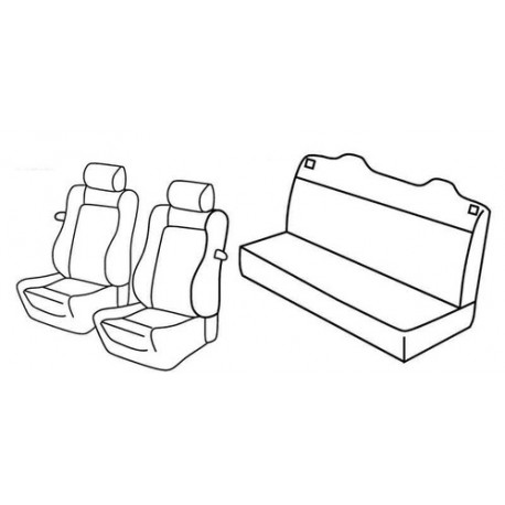 Set coprisedili Superior su misura per auto nocciola