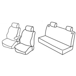 Set coprisedili Superior su misura per auto nero - blu