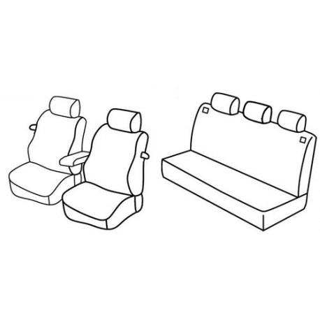 Set coprisedili Superior su misura per auto nocciola