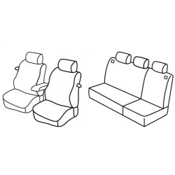 Set coprisedili Superior su misura per auto nocciola