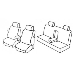 Set coprisedili Superior su misura per auto nero - grigio