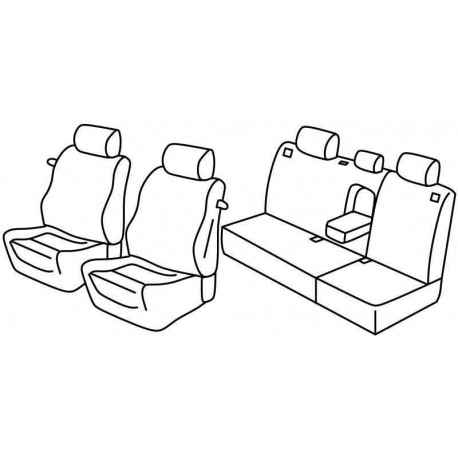 Set coprisedili Superior su misura per auto nocciola
