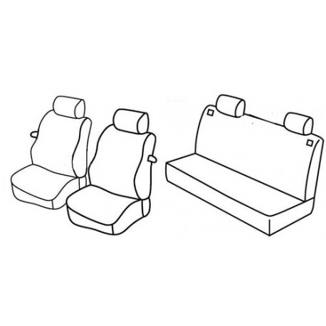 Set coprisedili Superior su misura per auto nocciola