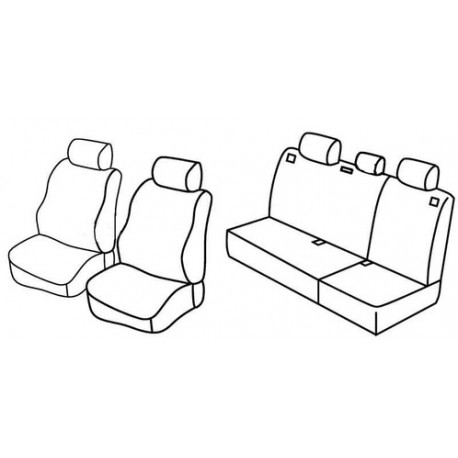 Set coprisedili Superior su misura per auto beige