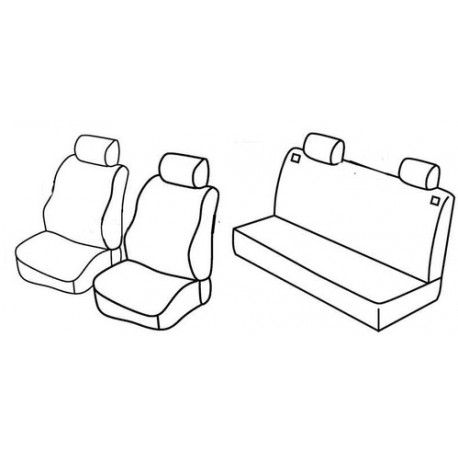 Set coprisedili Superior su misura per auto nocciola