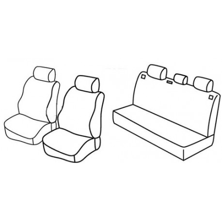 Set coprisedili Superior su misura per auto beige