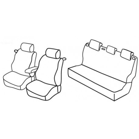 Set coprisedili Superior su misura per auto nocciola
