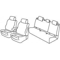 Set coprisedili Superior nero - grigio