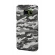 Stylish cover gommata sottile - Samsung Galaxy S6 Edge - Grey Camo