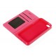 Wallet Folio Case cover a libro - Apple iPhone 5 / 5S / SE - Cherry