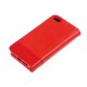 Wallet Folio Case cover a libro - Apple iPhone 5 / 5s / SE - rosso