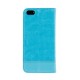 Wallet Folio Case cover a libro - Apple iPhone 5 / 5s / SE - Turchese