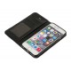 Wallet Folio Case cover a libro - Apple iPhone 6 / 6s - nero