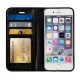 Wallet Folio Case cover a libro - Apple iPhone 6 / 6s - nero